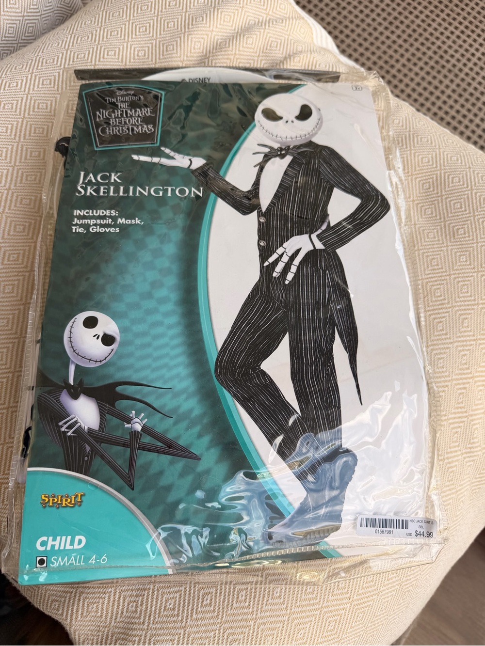 The Nightmare Before Christmas Jack Skellington Kids Costume - Black